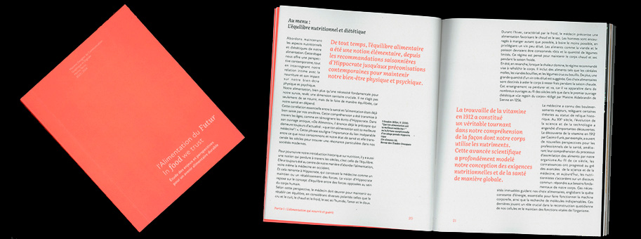 mémoire sur l'alimentation du futur, designer graphique à Marseille