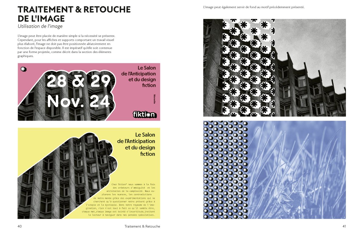 charte graphique média d'anticipation, designer graphique Marseille