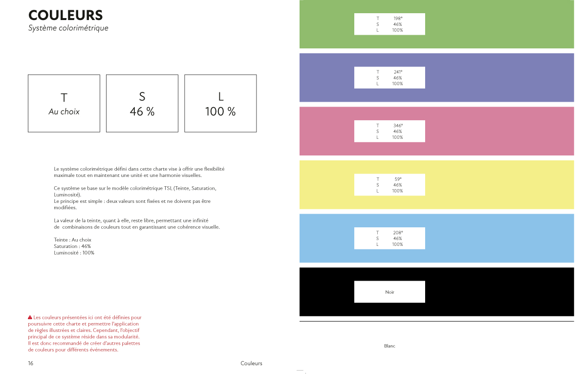 charte graphique média d'anticipation, designer graphique Marseille