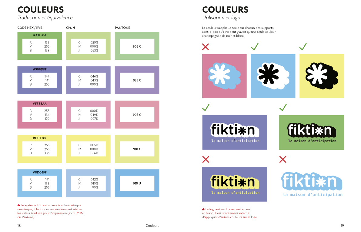 charte graphique média d'anticipation, designer graphique Marseille