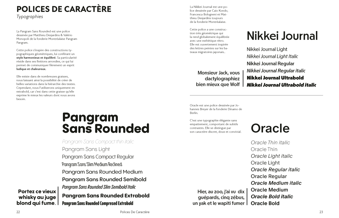 charte graphique média d'anticipation, designer graphique Marseille