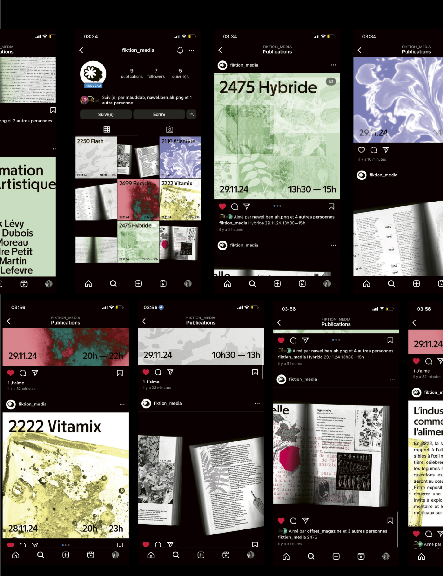 Post instgram, Marine Terrin designer graphique Marseille