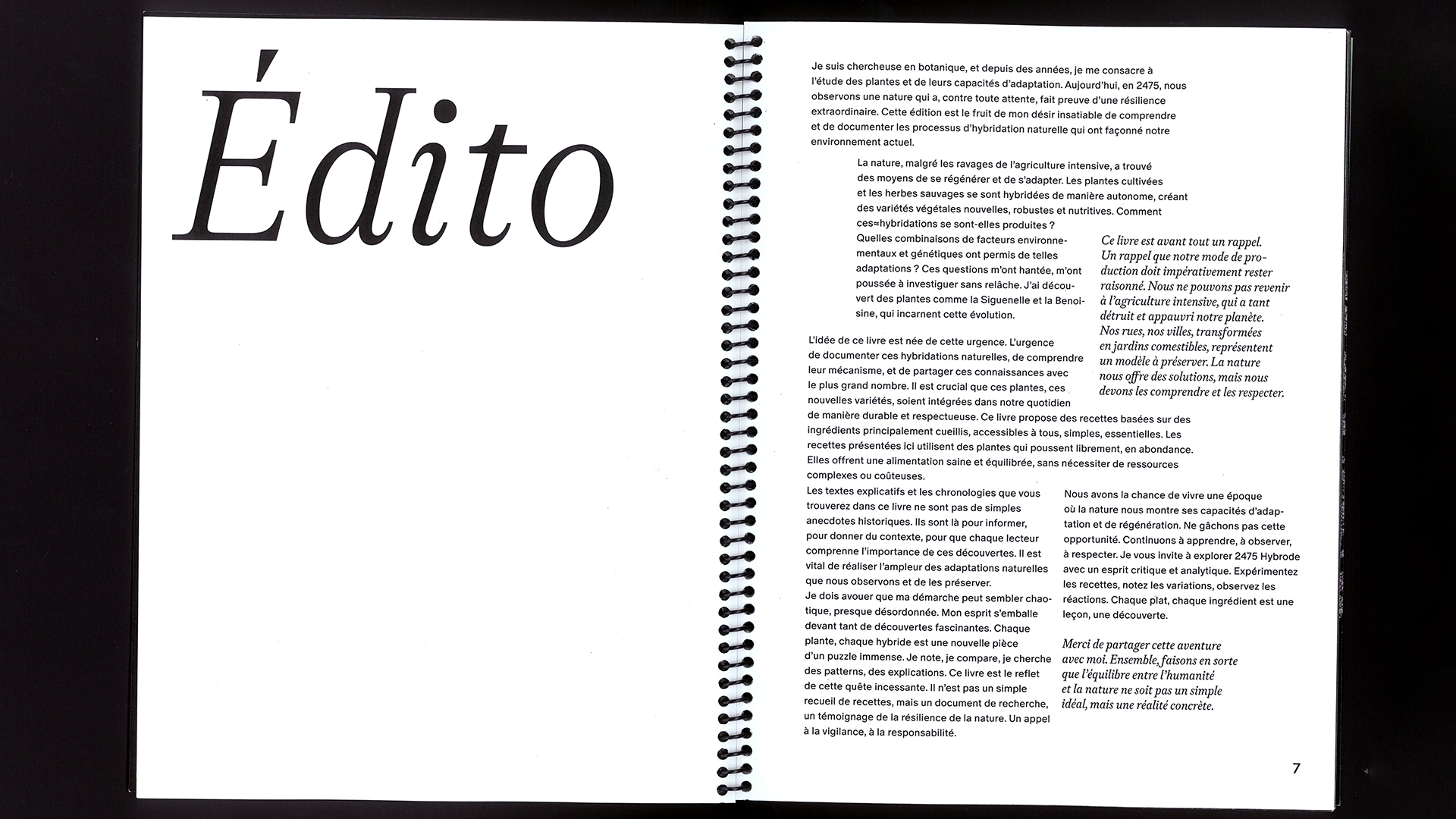 edition hybride, recette du futur, Marine Terrin, designer graphique 