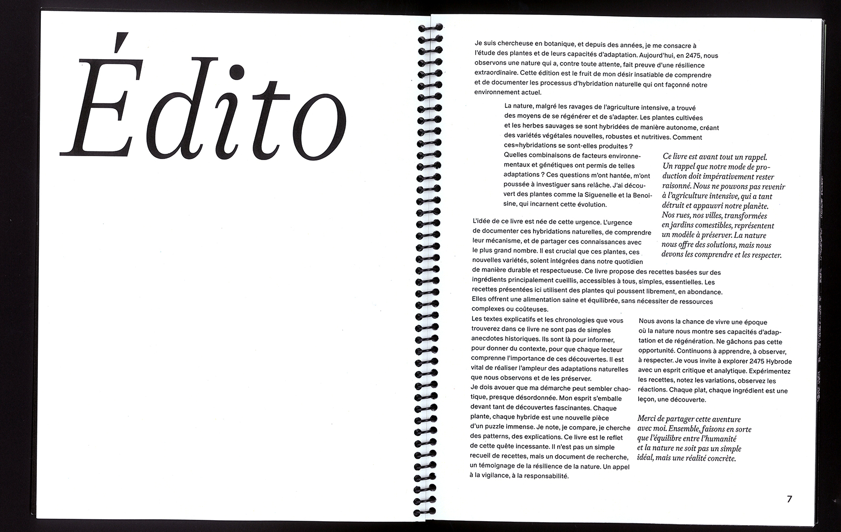 edition hybride, recette du futur, Marine Terrin, designer graphique 