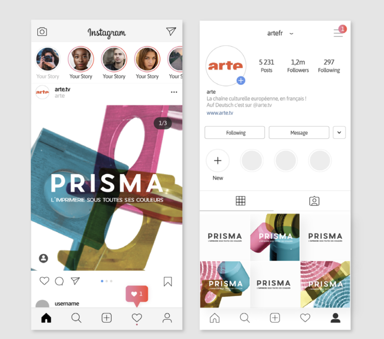 Prisma Instagram visuels